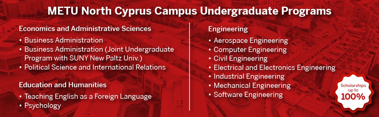 METU Northern Cyprus Campus Undergarduate Programs